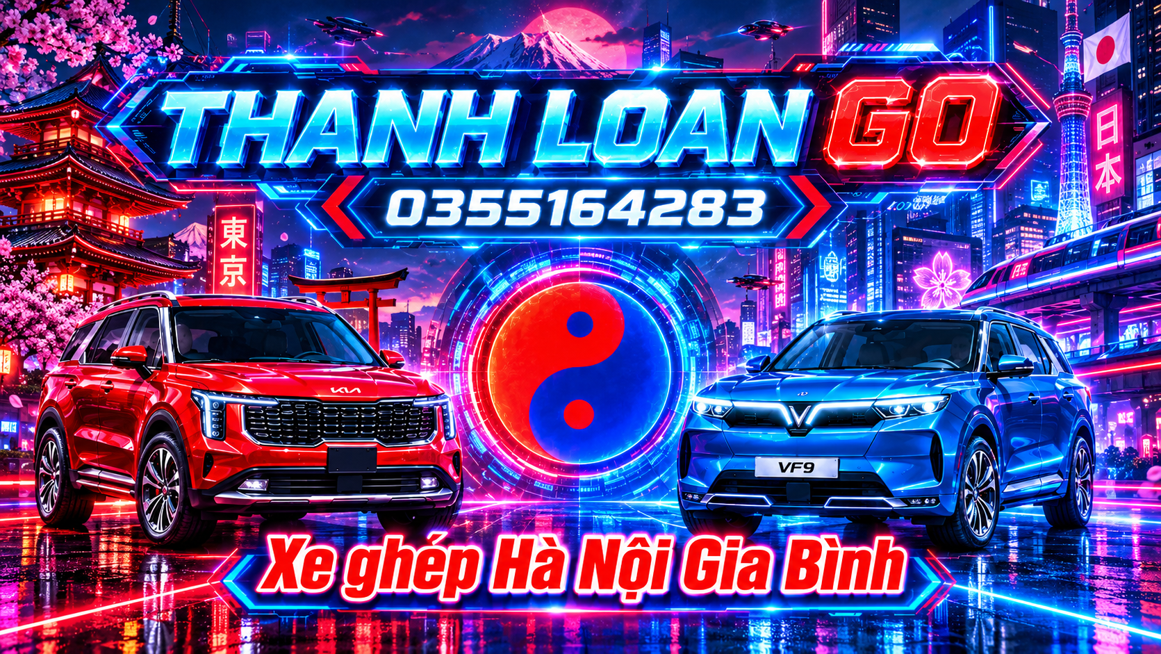 xe ghép hà nội gia bình