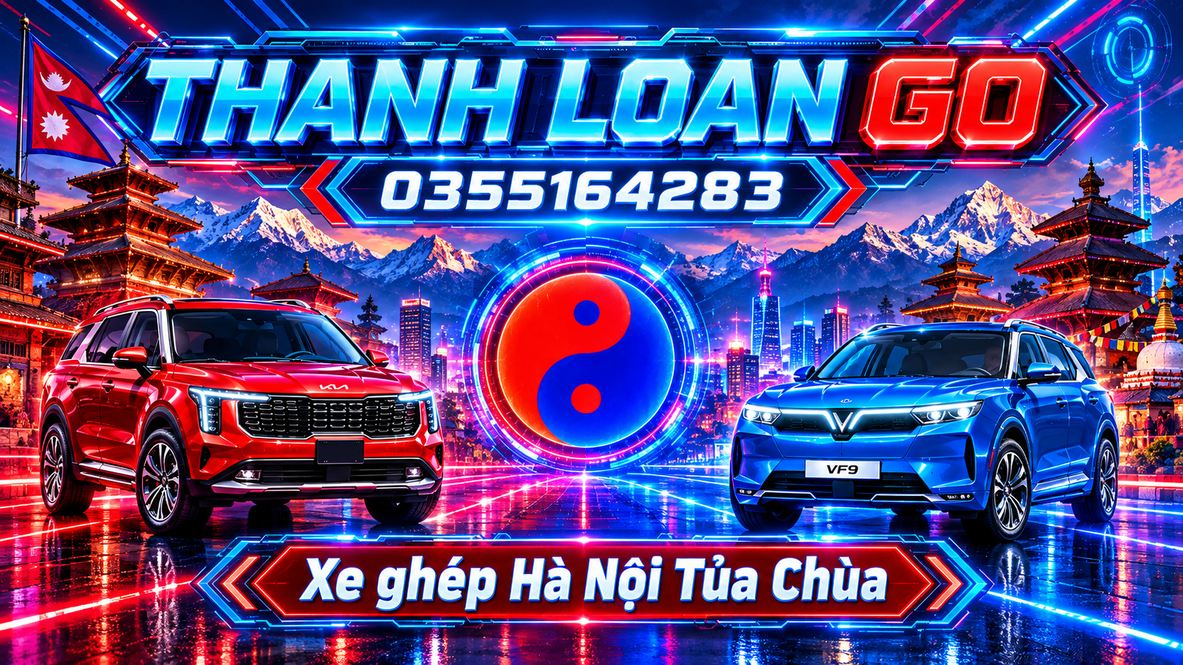 Dịch vụ xe ghép Hà Nội Tủa Chùa và xe ghép Tủa Chùa Hà Nội