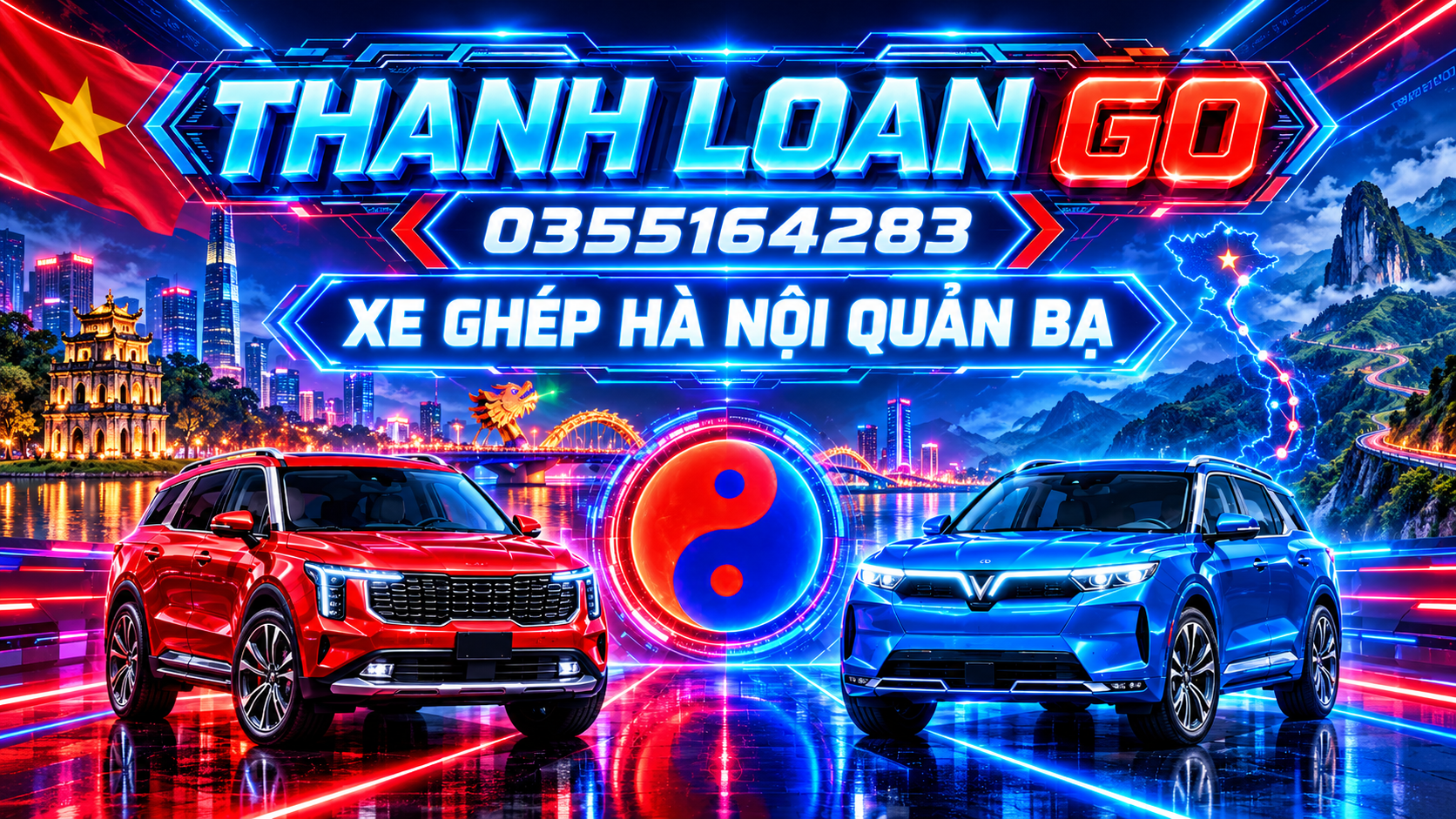 Dịch vụ xe ghép Hà Nội Quản Bạ