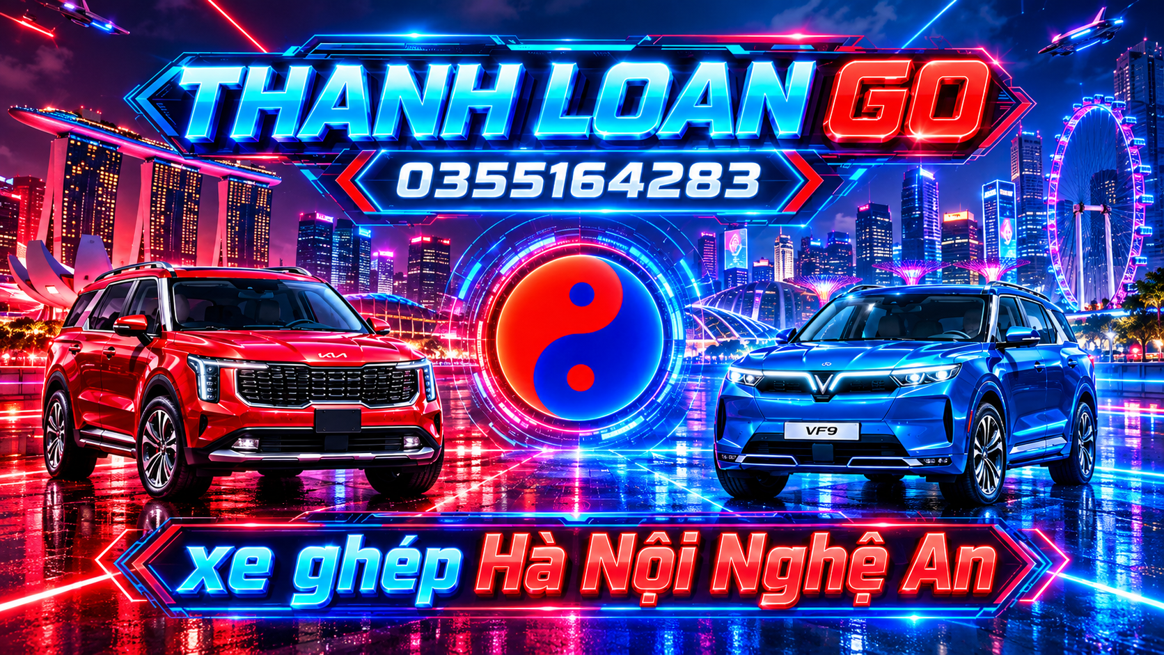 Dịch vụ xe ghép Hà Nội Nghệ An và Nghệ An Hà Nội đón trả tận nơi
