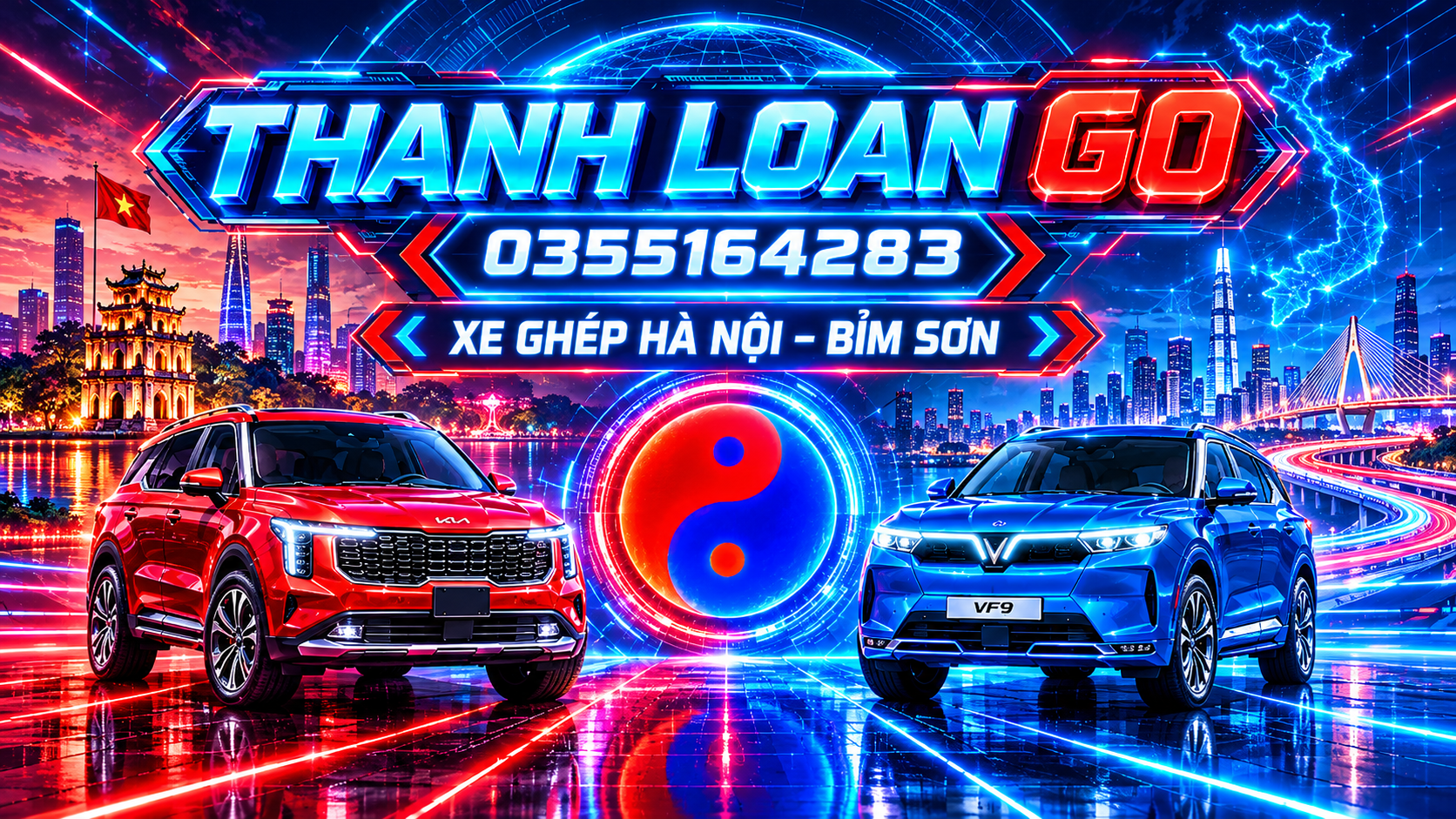 Dịch vụ xe ghép Hà Nội Bỉm Sơn, xe ghép Bỉm Sơn Hà Nội