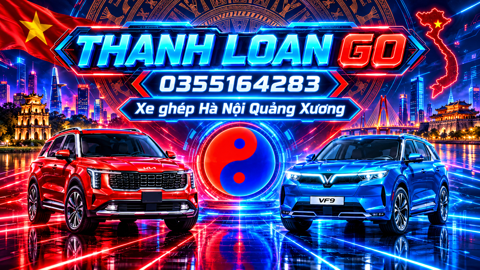 Dịch vụ xe ghép Hà Nội Quảng Xương