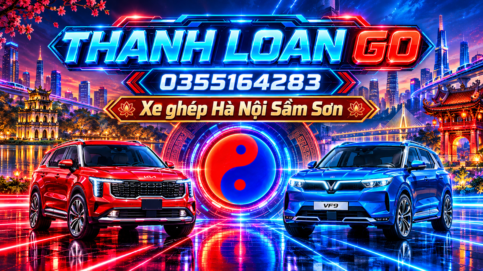 Dịch vụ xe ghép Hà Nội Sầm Sơn Thanh Hóa đưa đón tận nơi