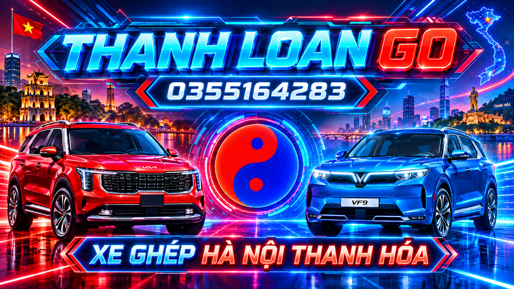 Dịch vụ xe ghép Hà Nội Thanh Hóa và Thanh Hóa Hà Nội