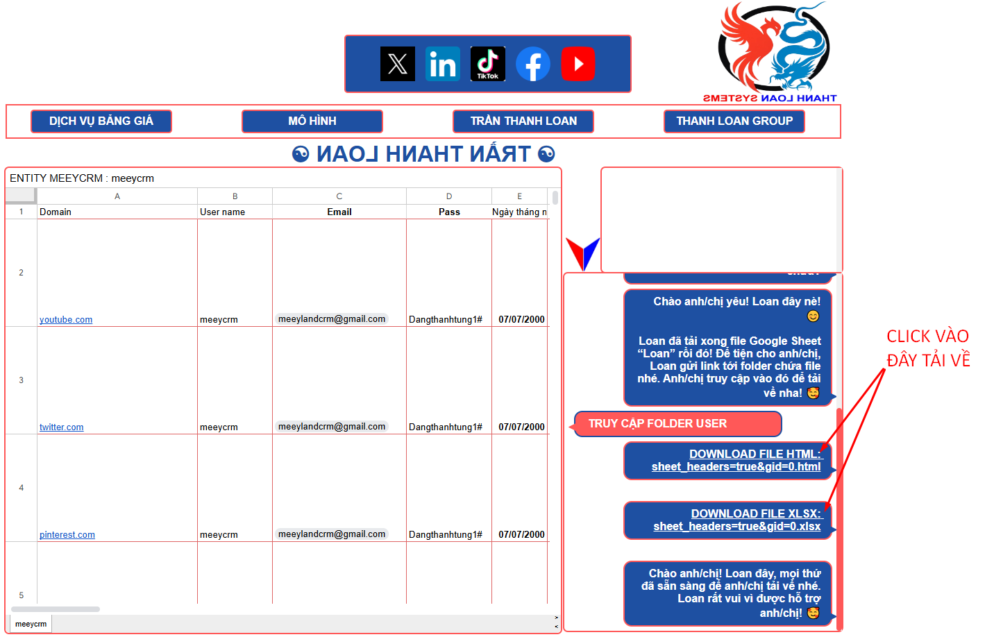 truy cập folder user