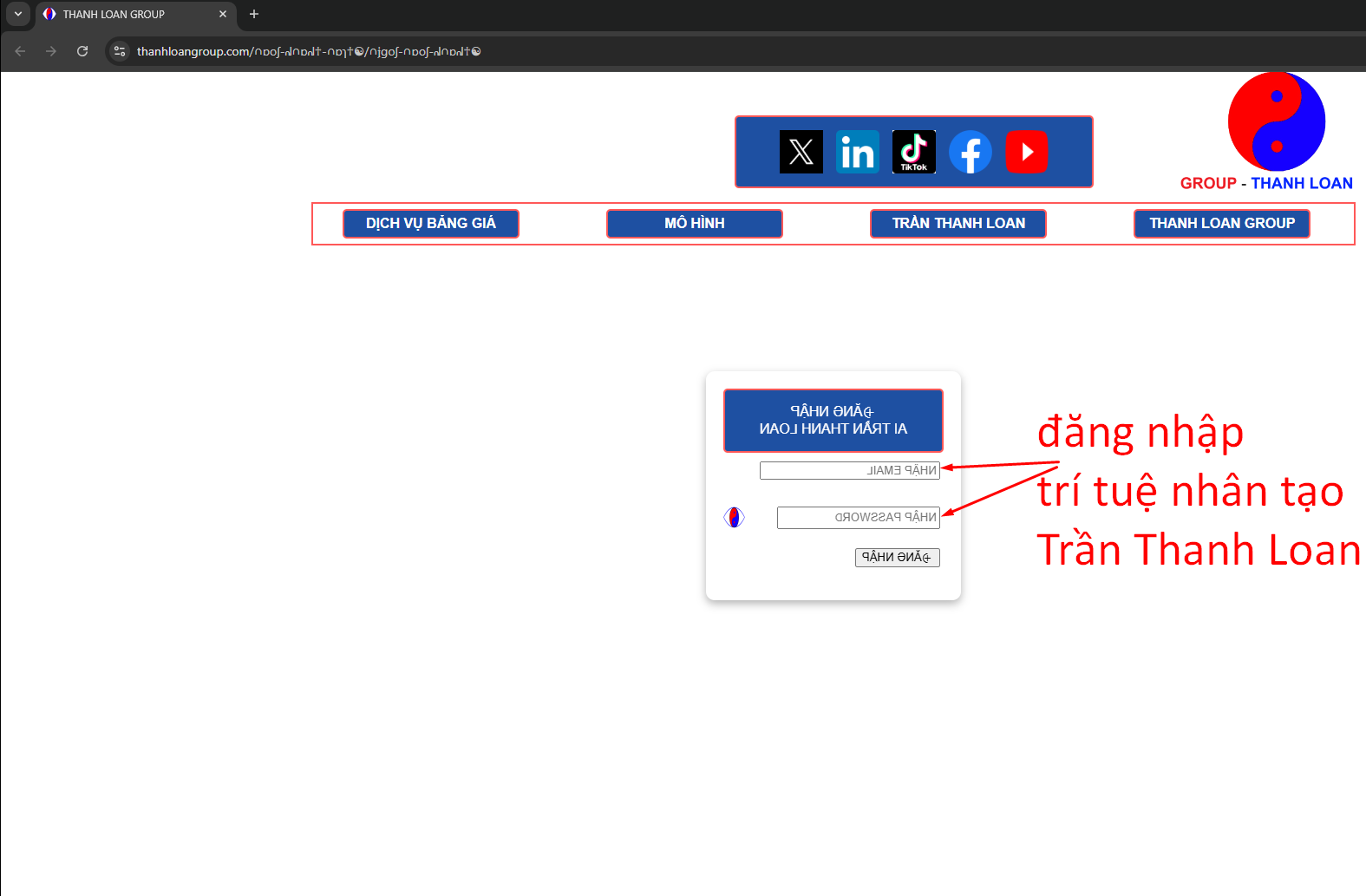 LOGIN TRÍ TUỆ NHÂN TẠO TRẦN THANH LOAN