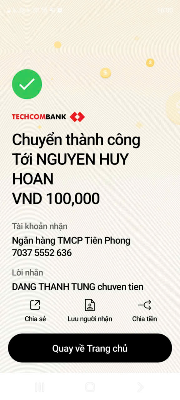 HÓA ĐƠN THANH LOAN GROUP
