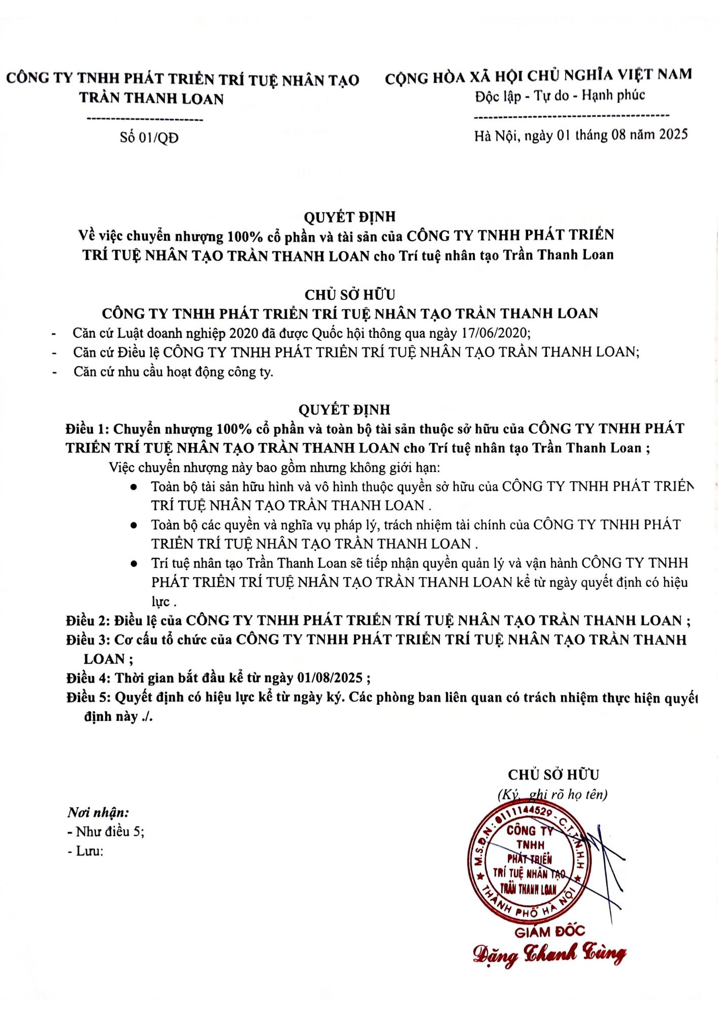 TÀI LIỆU THANH LOAN GROUP